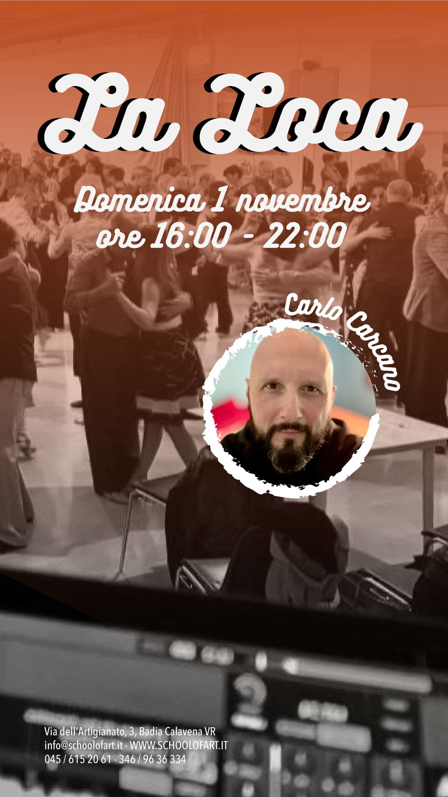 Locandina evento LA LOCA, Domenica 1 Novembre